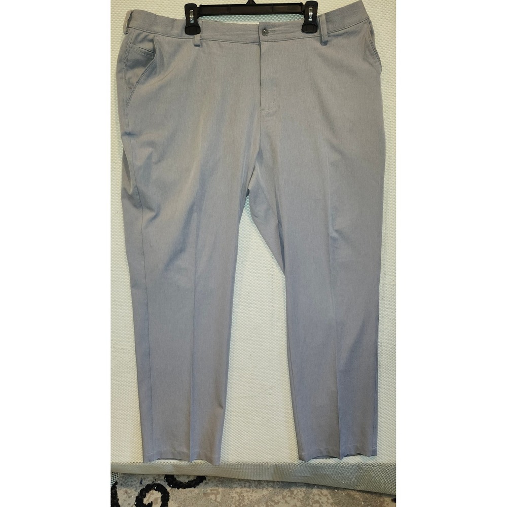Greg Norman Mens Gray Flat Front Golf Pants Stretch Trousers 42x31 RN128492